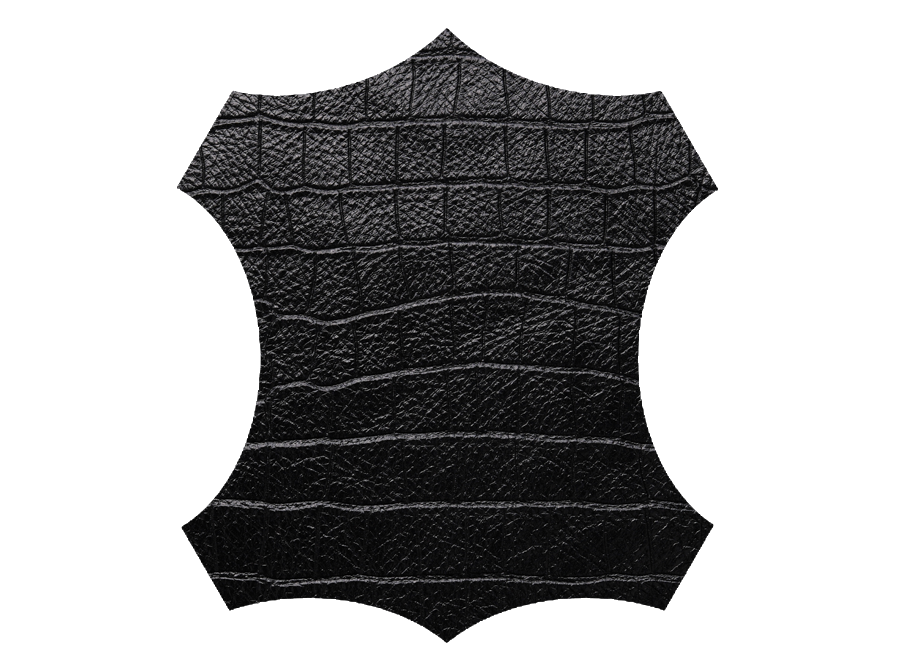 Piele naturală cu print