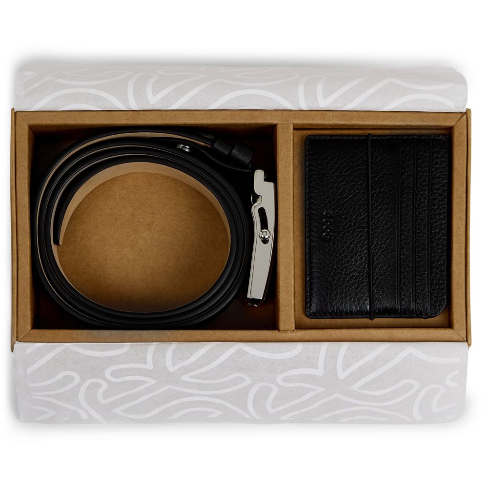 Accesorii mici din piele ECCO Belts Card Case Gift Set