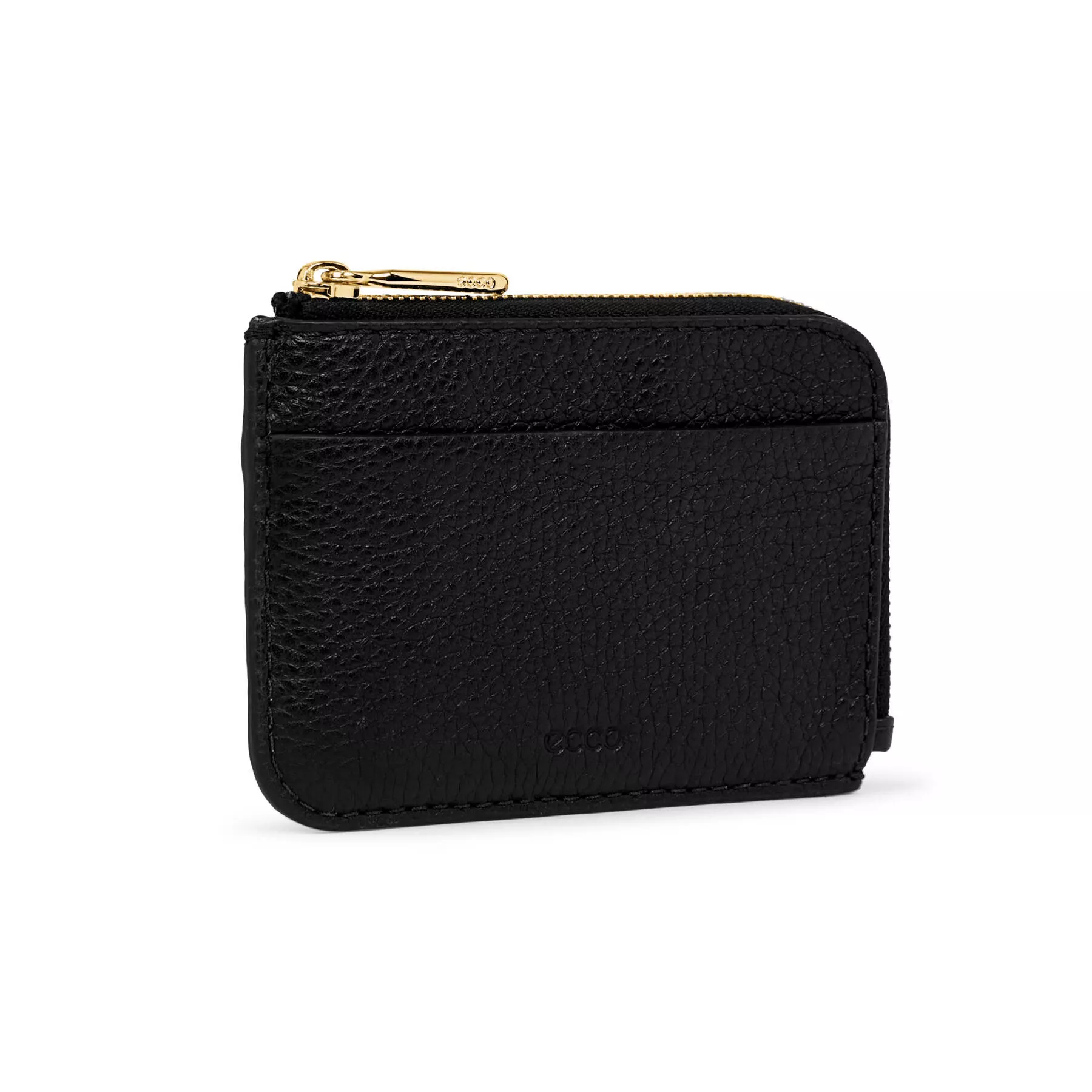 Accesorii mici din piele ECCO Card Case Zipped Pebbled Leather